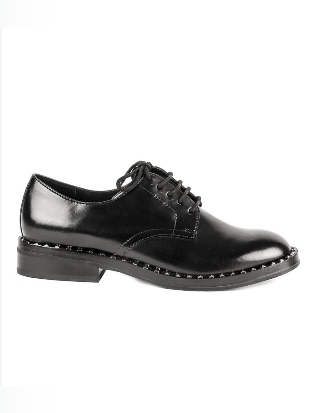 Pull&Bear Black Lace-Up Oxford Shoes - US 9